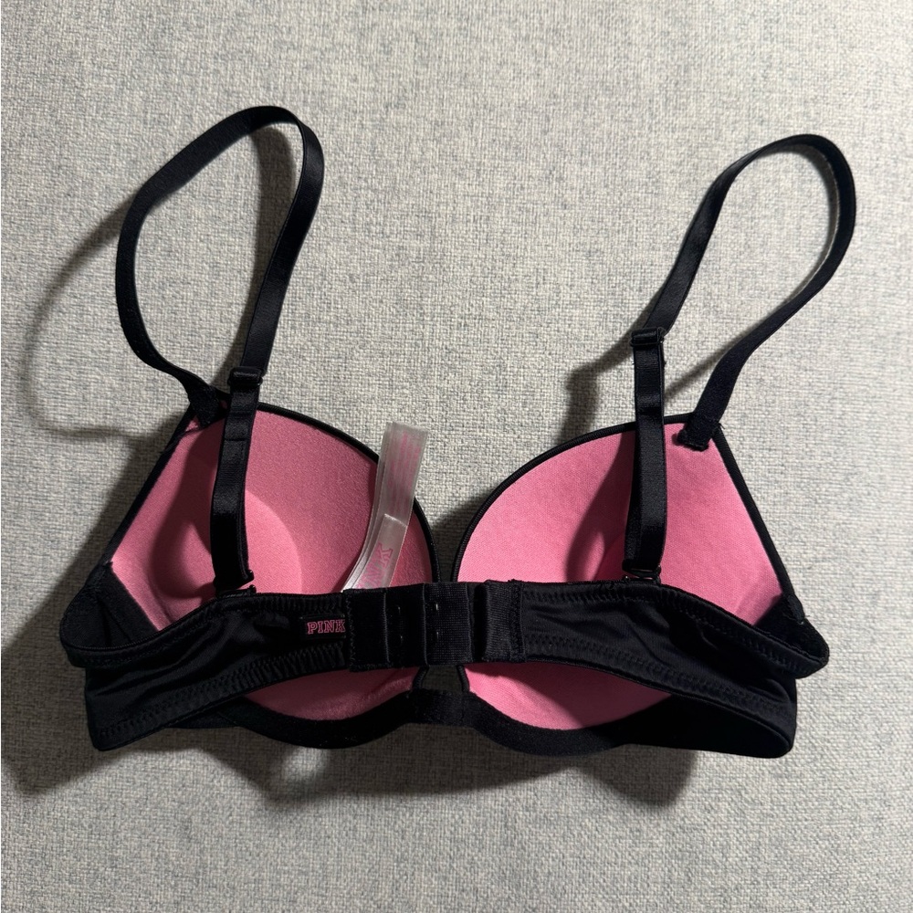 PINK Victoria's Secret Black Mega Push Up Bra - Picture 2 of 5